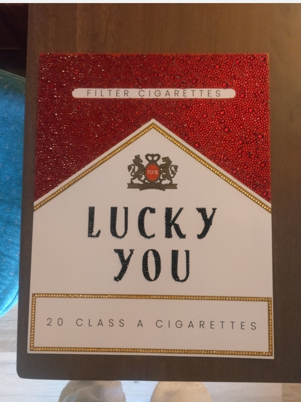 Made To Order Mock Cigarette Box Wall Decor
